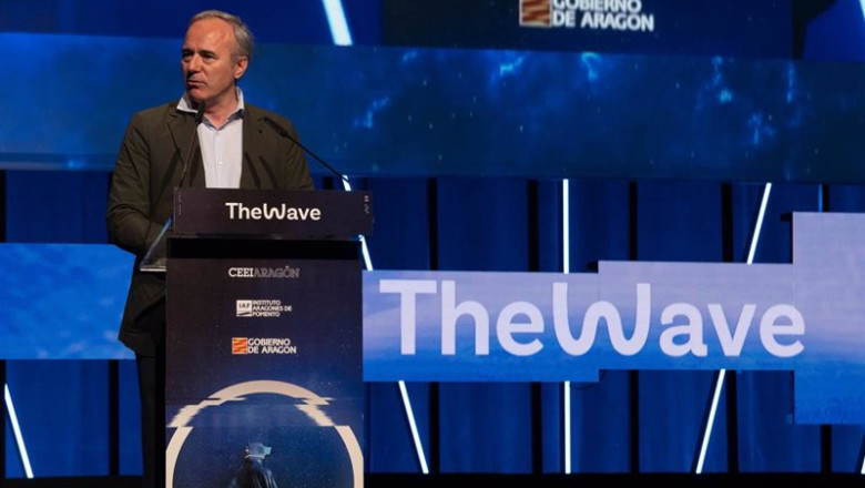 ep el presidente del gobierno de aragon jorge azcon en el congreso the wave ep el presidente del gobierno de aragon jorge azcon en el congreso the wave