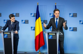 ep el secretario general de la otan mark rutte en una rueda de prensa conjunta con el presidente de
