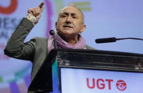 ep el secretario general de ugt pepe alvarez en la clasura del 43 congreso del sindicato