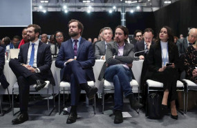 ep el secretario general de unidas podemos pablo iglesias durante la ceremonia inaugural de la