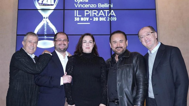 ep emilio sagi celso albelo yolanda auyanet javier camarena y maurizio benini durante la