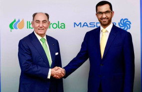 ep ignacio galan presidente de iberdrola y dr sultan al jaber ministro de industria y tecnologia