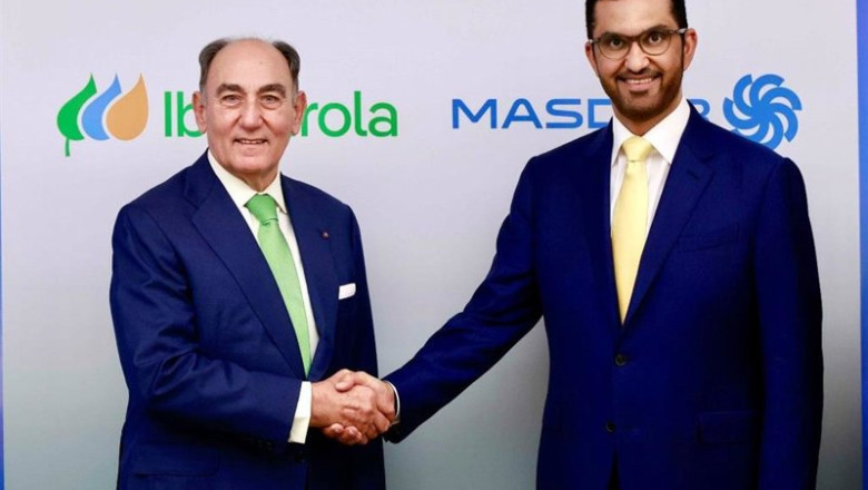 Ignacio Galán, presidente de Iberdrola Y Dr. Sultan Al Jaber, ministro De Industria y Tecnología Avanzada de los EAU y presidente de Masdar. | IBERDROLA ep ignacio galan presidente de iberdrola y dr sultan al jaber ministro de industria y tecnologia
