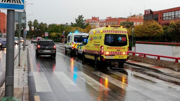 ep imagen del tramo urbano en alcorcon en el que fue atropellada una mujer mientras portaba a su