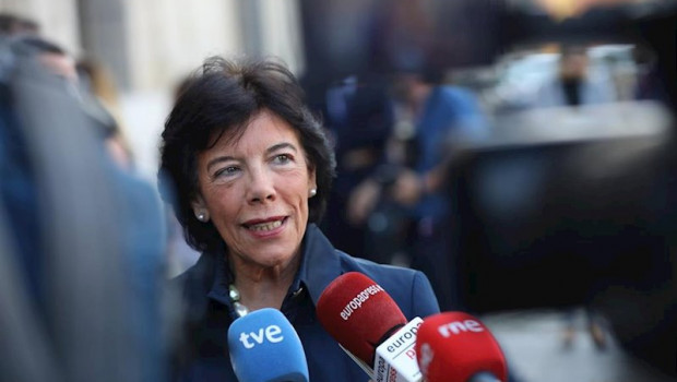 ep la ministra de educacion en funciones y portavoz del gobierno isabel celaa atiende a los medios