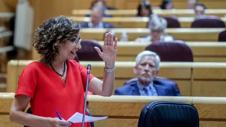 ep la ministra de hacienda y funcion publica maria jesus montero interviene durante una sesion de ep la ministra de hacienda y funcion publica maria jesus montero interviene durante una sesion de