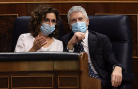 ep la ministra de hacienda y funcion publica maria jesus montero y el ministro del interior fernando