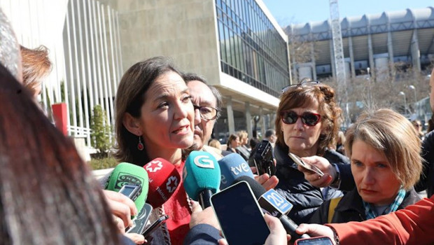 ep la ministra de industria comercio y turismo reyes maroto ofrece declaraciones a los medios en el