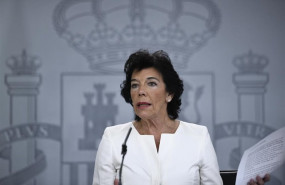 ep la ministra portaveu en funcions isabel celaa compareix davant els mitjans de comunicacio despres