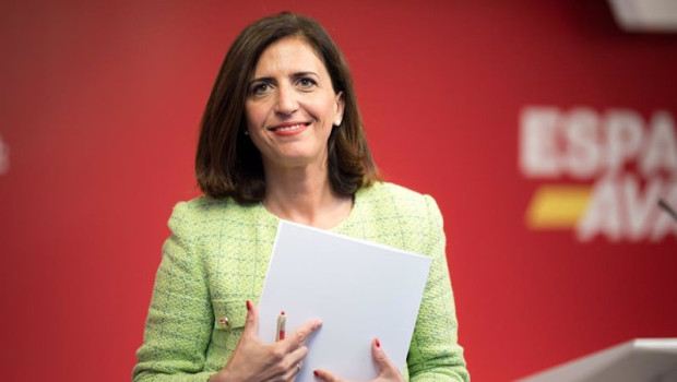 ep la portavoz del psoe esther pena llega a una rueda de prensa posterior a la ejecutiva federal del