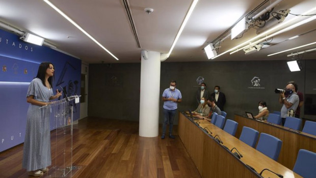 ep la presidenta de ciudadanos ines arrimadas en una rueda de prensa durante la reunion de la