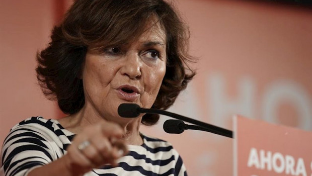 ep la vicepresidenta del gobierno en funciones carmen calvo interviene en un acto politico en bilbao