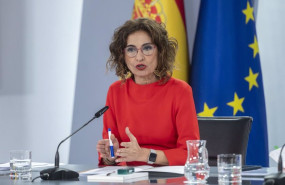 ep la vicepresidenta primera y ministra de hacienda maria jesus montero este martes en la rueda de