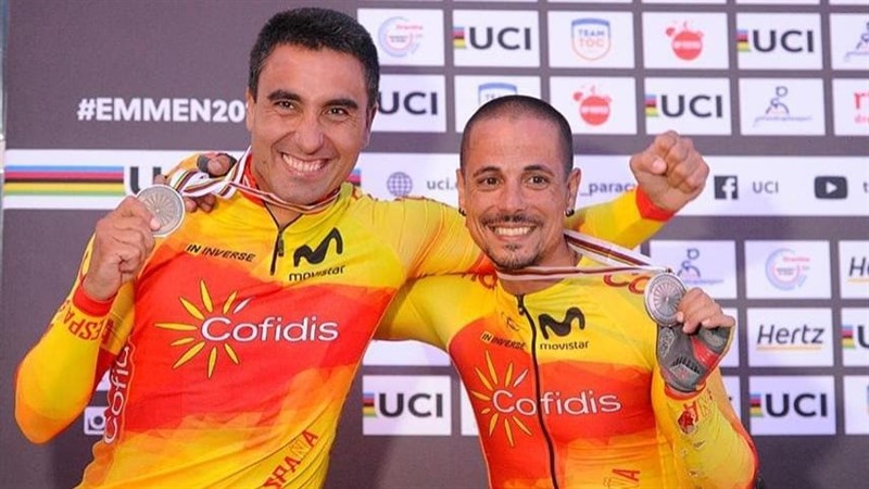 ep los ciclistas espanoles luis miguel garcia-marquina y sergio garrote