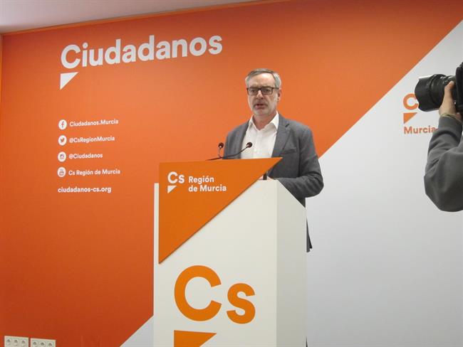 El secretario general Ciudadanos, José Manuel Villegas, en sede Cs Murcia | EUROPA PRESS ep secretario general ciudadanos jose manuel villegas en sede cs murcia