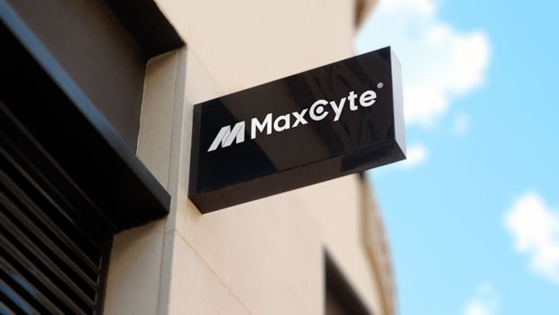 dl maxcyte inc aim health care healthcare pharmaceuticals and biotechnology logo 20230307