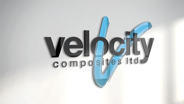 dl velocity composites aim aerospace manufacturing composite materials manufacturer industrial logo