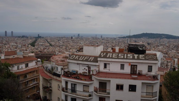 ep archivo   el edificio okupado los blokes fantasma a 18 de mayo de 2023 en barcelona