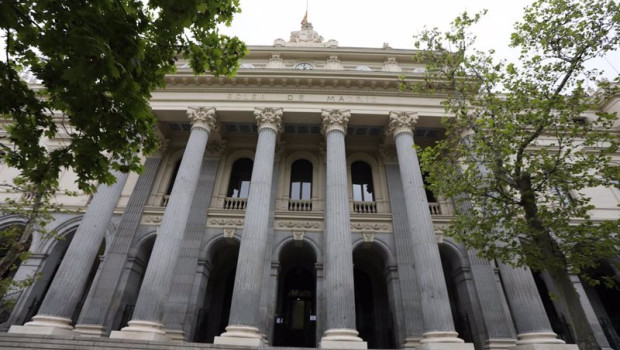 ep archivo   fachada del edificio de la bolsa de madrid a 14 de abril de 2020