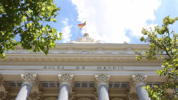 ep archivo   fachada del palacio de la bolsa de madrid a 27 de julio de 2021 en madrid espana el