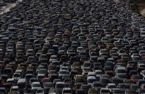 ep archivo vista aerea de un desguace de vehiculos ep archivo vista aerea de un desguace de vehiculos