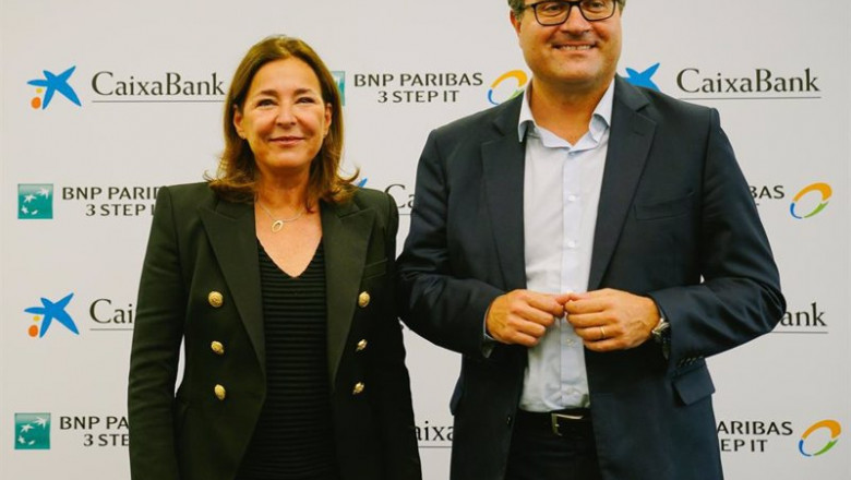 ep carmen ene ceo de bnp paribas 3 step it y xavier oms director de caixabank equipment finance