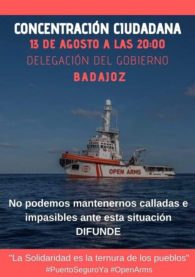Cartel de la cncentración del Open Arms | REMITIDA ep cartella cncentracionopen arms