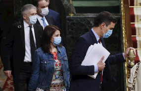 ep el presidente del gobierno pedro sanchez la portavoz parlamentaria adriana lastra y los ministros