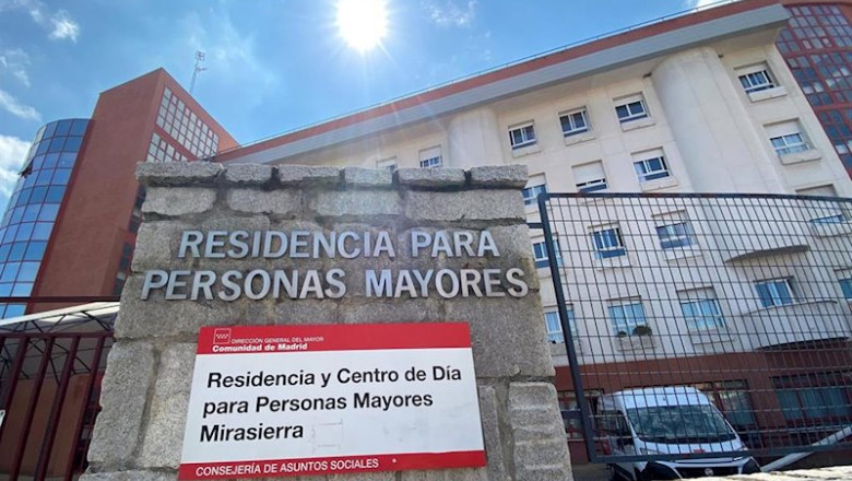 Entrada de la Residencia para Mayores DomusVi Mirasierra. | Eduardo Parra - Europa Press ep entrada de la residencia para mayores domusvi mirasierra