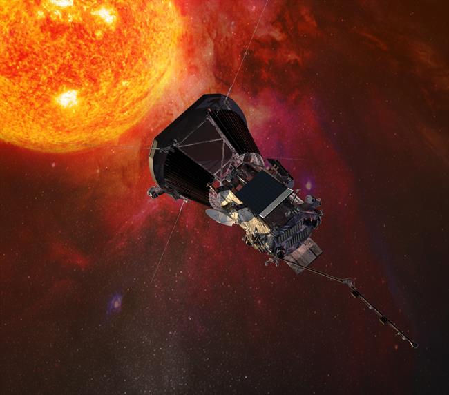 Illustration of the Parker Solar Probe spacecraft approaching the sun | JOHNS HOPKINS UNIVERSITY APPLIED PHYSICS LABORATOR ep illustration of the parker solar probe spacecraft approaching the sun