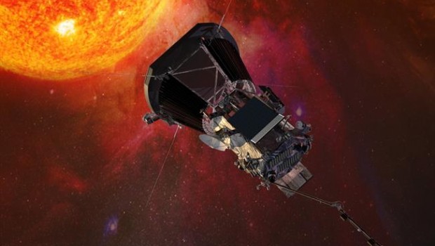 The Sun | JOHNS HOPKINS UNIVERSITY APPLIED PHYSICS LABORATOR ep illustration of the parker solar probe spacecraft approaching the sun