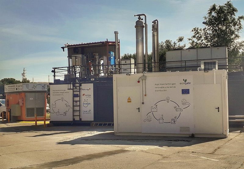 ep instalacion de gas renovable en la estacion depuradora de aguas residuales de butarque en madrid