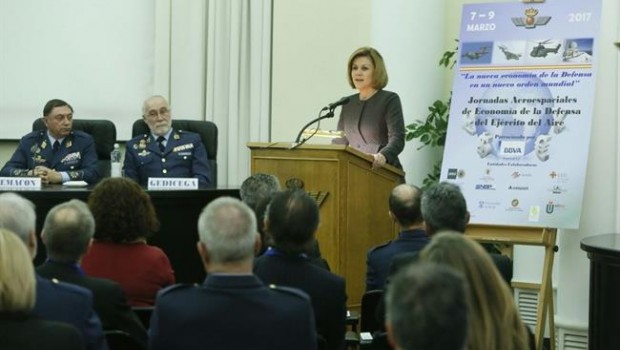 ep la ministradefensa eninauguracionlas jornadas aeroespaciales
