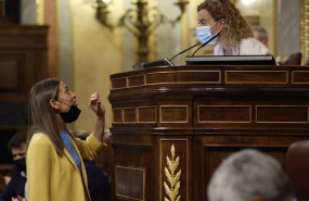 ep la portavoz de junts en el congreso miriam nogueras i conversa con la presidenta del congreso