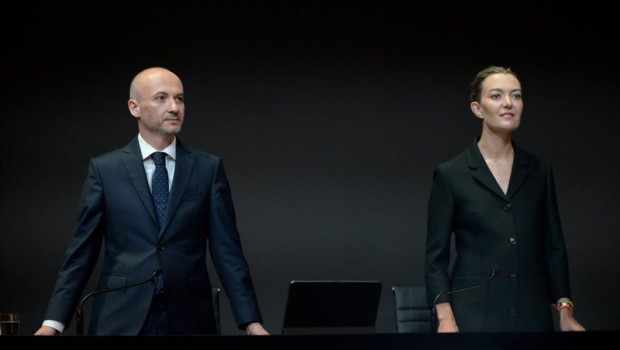 ep la presidenta de inditex marta ortega y el consejero delegado de inditex oscar garcia maceiras a