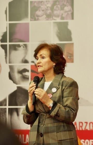 La secretaria de Igualdad del PSOE, Carmen Calvo | PSOE ep la secretariaigualdadpsoe carmen calvo 20180306133902