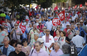 ep manifestacion en madrid de pensionistas con motivo del dia internacional de las personas mayores