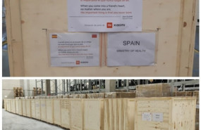 ep partida de mascarillas donadas por xiaomi a los ministerios de sanidad e interior de espana