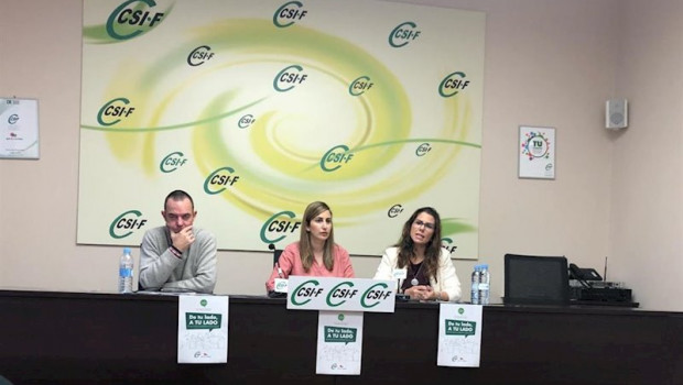 ep rueda de prensa en csif sobre violencia de genero con su secretario nacional de empresa privada