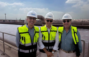 ep santiago lafuente ceo de aqualia jose enrique bofill area manager de aqualia y el jefe de la