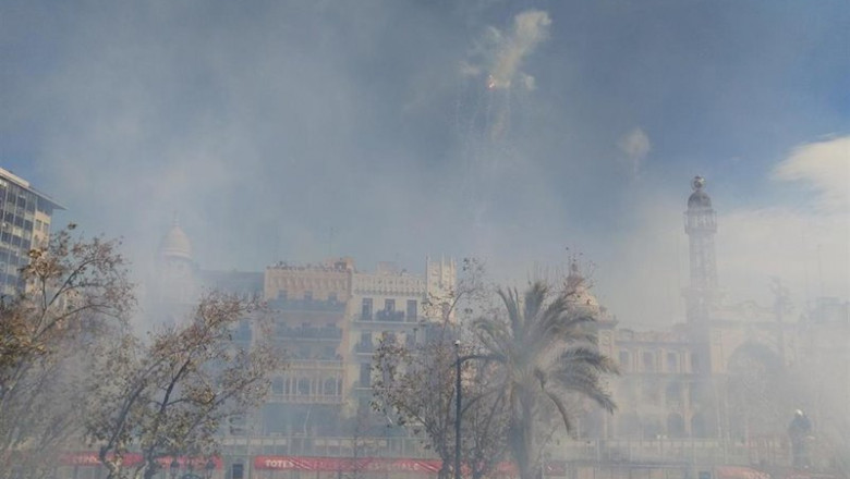 Segunda 'mascletà' de las Fallas 2020 | EUROPA PRESS ep segunda masclet de las fallas 2020