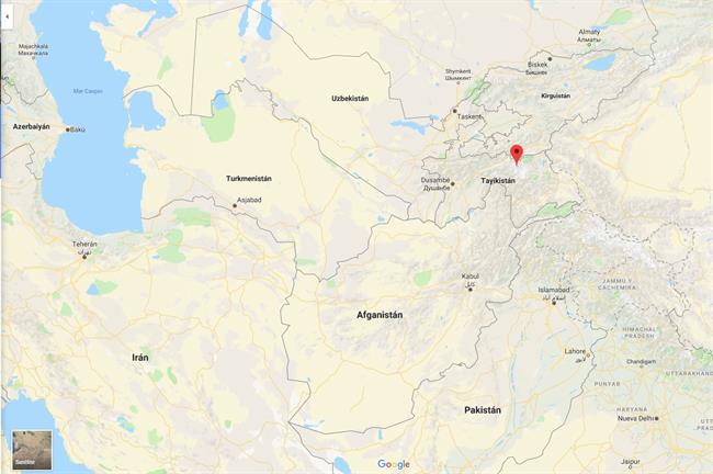 Ubicación del pico Ismail Samani, en Taykistán | GOOGLE MAPS ep ubicacionpico ismail samani en taykistan