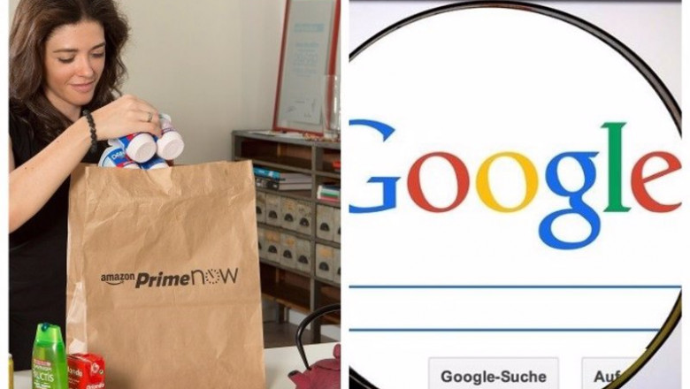 ep archivo collage de las marcas amazon y google ep archivo collage de las marcas amazon y google