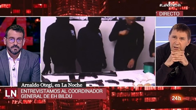 Arnaldo Otegi es entrevistado en el programa 'La noche en 24 horas' del Canal 24 Horas de RTVE el 26 de junio de 2019 | RTVE - Archivo ep arnaldo otegientrevistadoprograma la noche24 horas del canal 24 horasrtve26junio2019