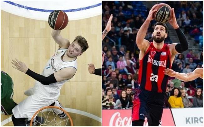Doncic (Real Madrid) y Shengelia (Baskonia) | ACB PHOTO ep doncic real madrid y shengelia baskonia