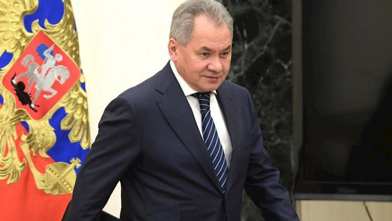 ep el ministro de defensa ruso el general sergei shoigu en moscu