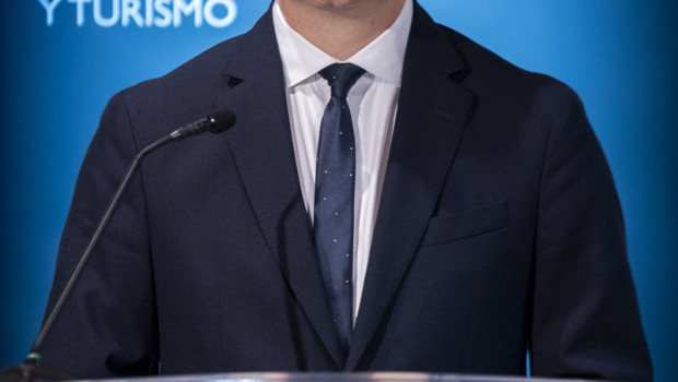 ep el ministro de industria comercio y turismo en funciones hector gomez durante una rueda de prensa
