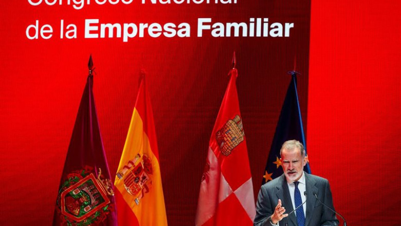 El Rey Felipe VI durante la inauguración del XXVIII Congreso Nacional de la Empresa Familiar en el Fórum Evolución Burgos, a 20 de octubre de 2025, en Burgos, Castilla y León (España). | Tomás Alonso - Europa Press ep el rey felipe vi durante la inauguracion del xxviii congreso nacional de la empresa familiar en
