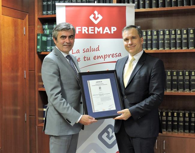 Entrega del certificado a Fremap | AENOR ep entregacertificadofremap