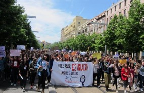 ep estudiantesmanifiestanzaragozacontrala sentenciala manada